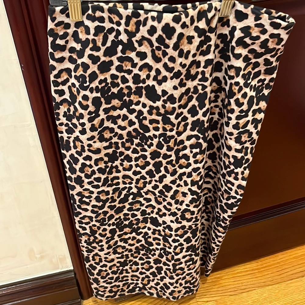 Zara leopard pencil skirt